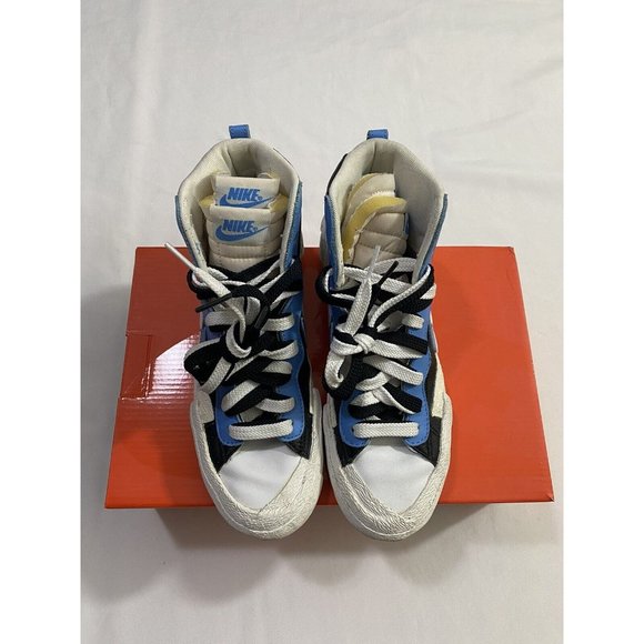 Pre-Owned Mens Size 5.5 Black Blue Nike Blazer Mid / Sacai Basketball Shoes main image 5